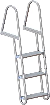 Dock Edge Kwik Release Dock Ladder, 3 Step, Stand Off, Aluminum