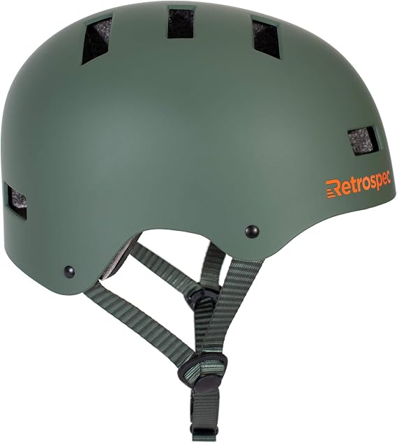 Retrospec Retrospec Dakota Bicycle/Skateboard Helmet for Adults - Commuter, Bike, Skate, Scooter, Longboard & Incline Skating - Shock-Absorbing, Highly-Protective & Premium Ventilation-