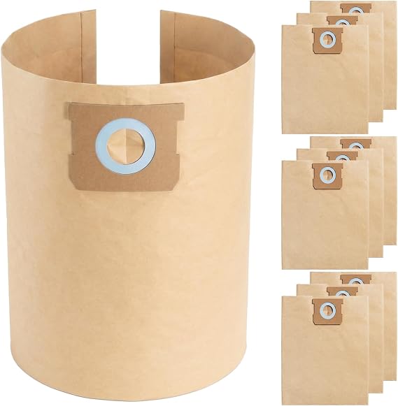10 Pack Hoover Bags for DeWalt DXV23PTA 23L DXV38S 38L DXV30S Wet & Dry Vacuum, Compatible with Dewalt DXVA19-4101,High Efficiency Replacement Dust Bags