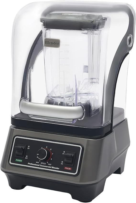 Professional Blenders Heavy Duty 2200w Power Smoothie Maker with Thickened Soundproof Cover and 23000rpm Rotational Speed 67.6oz Commercial Blender Machine Smoothie Maker Machine for Kitchen