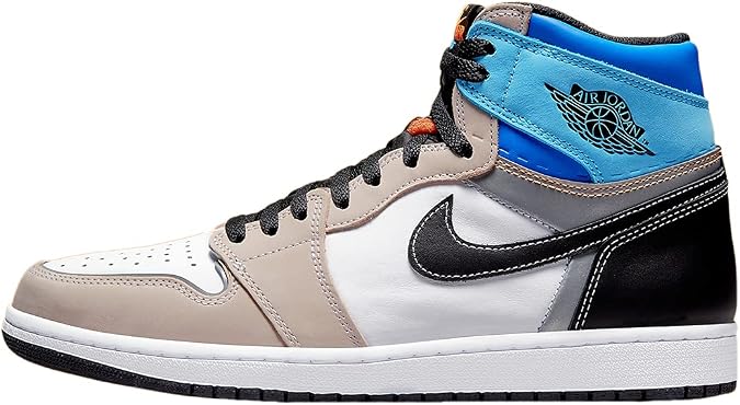 Jordan Men's 1 Retro High OG Prototype White/Total Orange-Multi (DC6515 100)