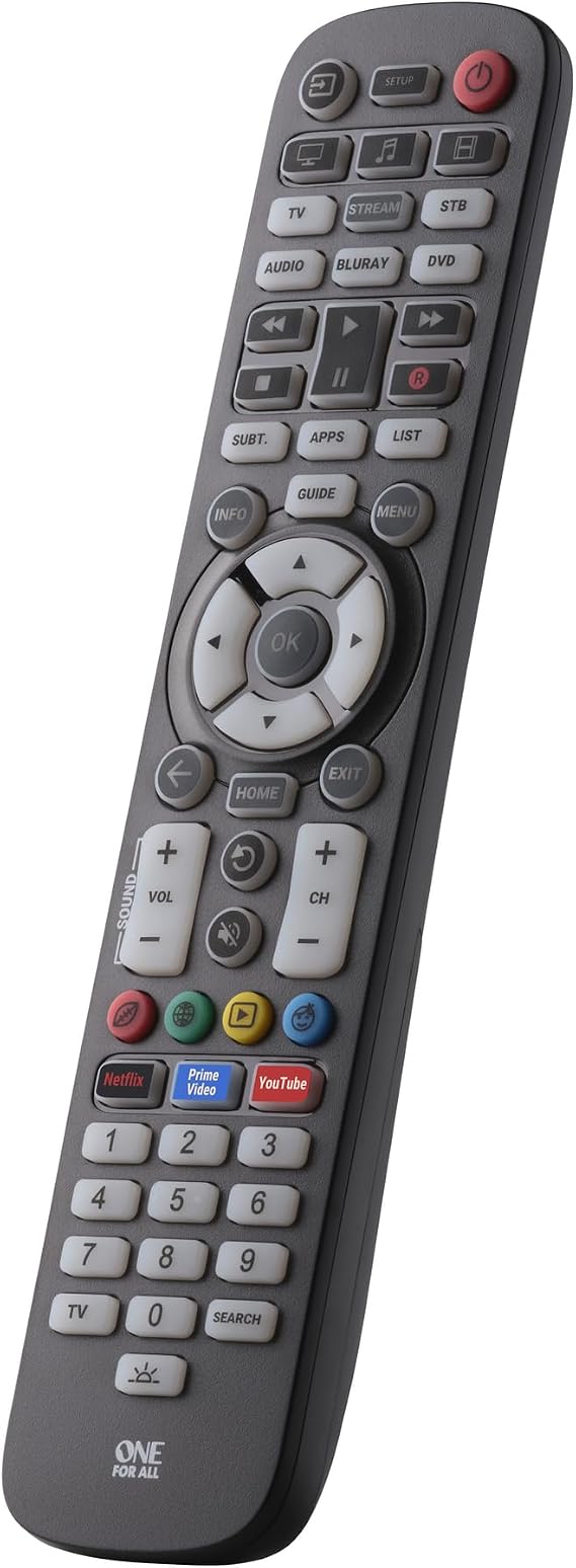 One For All URC 3661 Universal Remote Control Black