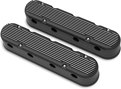 HOLLEY 2-Piece Cast Alum. VC Satin Black Fi