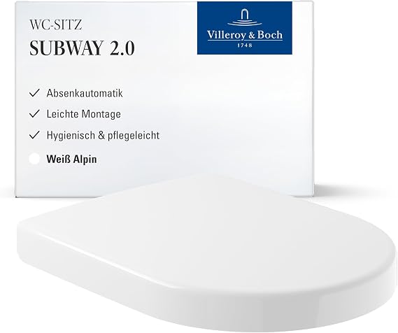 Villeroy & Boch Subway 2.0 toilet seat quick release and Soft Closing 9 M68S101