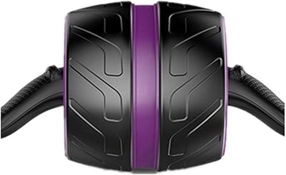 Roller Wheel Exercise Equipment Automatic Rebound Fitness Ab Roller No Noise Abdominal with Mat Workouts Wheels for Home Gym Equipment Exercise Machin (Color : Purple)