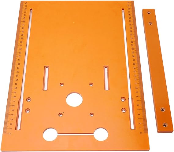 Circular Saw Base Plate, High Precision Circular Saw Guide with Clear Scale Markings, 28 x 38cm Cutting Machine Base Plate for Trimmers and Routers, Circular Saw Accessories