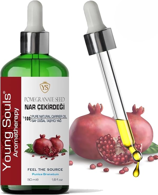 Young Souls Aromatherapy Pomegranate Seed Carrier Oil Nar Çekirdeği Bitkisel Sabit Yağ 50 ml