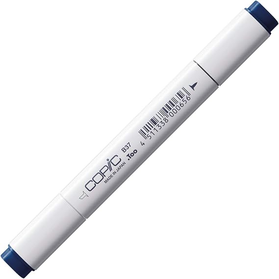 Copic Classic, Dual-Tip Alcohol Marker, B37-Copic, Antwerp Blue