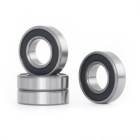 XIKE 4 Pcs 60/22-2RS Bearings 22x44x12mm, Double Rubber Seals.