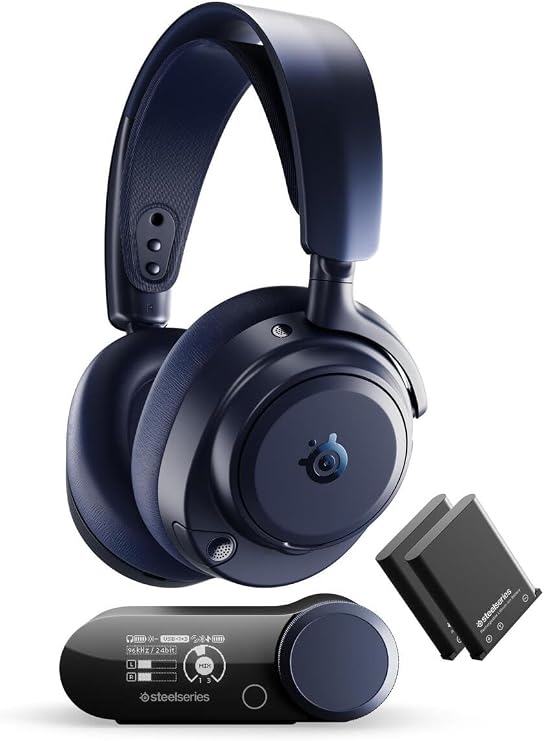 SteelSeries Arctis Nova Pro Omni Wireless ve Bluetooth Hi-Res Oyuncu Kulaklığı - Mavi