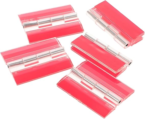 5pcs Heavy Duty Hinge Adhesive Self-Adhesive Hinges for Cabinet Piano Box Box Lid Replacement
