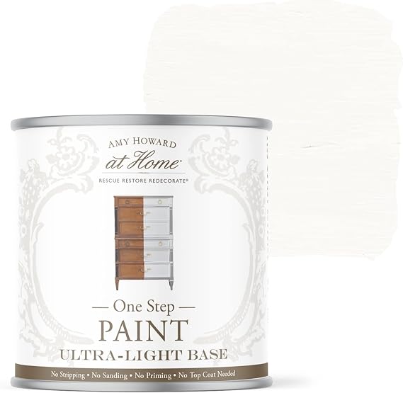 Amy Howard Home | One-Step Paint | Chalk Finish Paint | Eco-Friendly | No Stripping, Sanding or Priming | Multi-Surface Furniture & Cabinet Paint