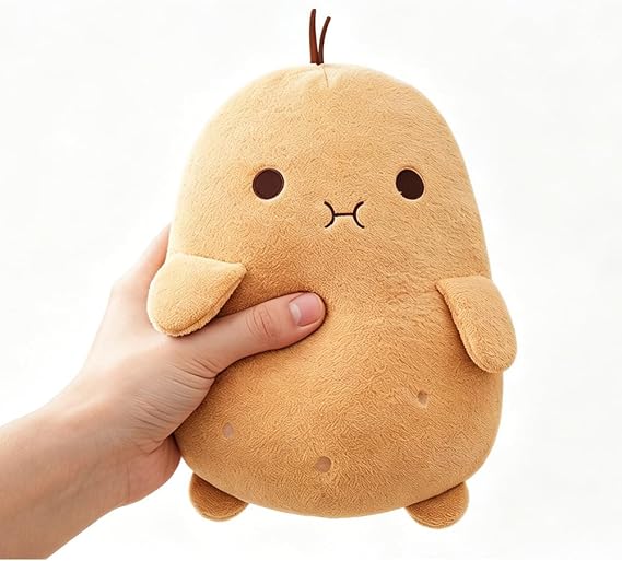 Potato Plush Toy Kawaii Potato Stuffed Doll 9in