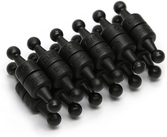 CMS Magnetics - (24-Pack Small NeoPin Black) Strong Neodymium Magnetic Push Pin for Dry Erase Whiteboards, Bulletins, Calendars, Refrigerator, Office, Kitchen, School, Classroom