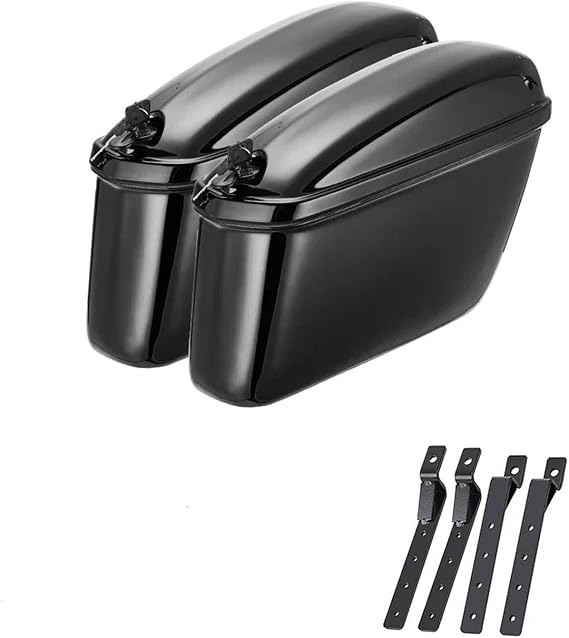 Motor Pannier Bag for Kawasaki for Vulcan for 500 for 900 Motorcycle Hard Saddle Bags Trunk Bags Motorbike Saddle Bag(22L)