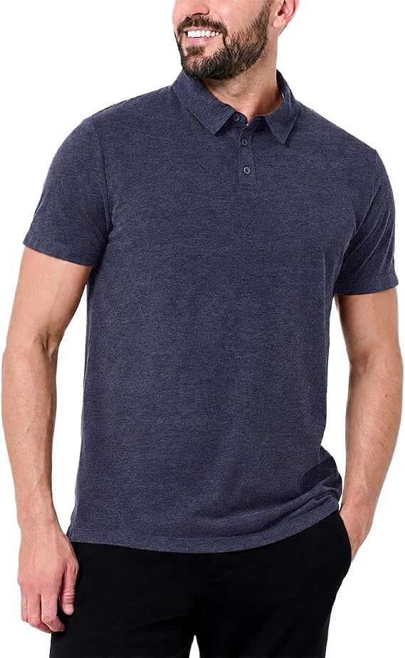 Polo Shirts for Men Soft Cotton Slim Fit Short Sleeve Collared S-4XL