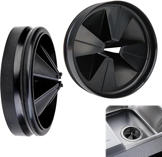 Silicone Garbage Disposal Splash Guard,Fit for Insinkerator Disposal Plug | 3.34"Sink Baffle,Quiet Collar Drain Plugs Antimicrobial Waste Disposer Splash Guard Anti Splashing Cover Replacement,1PC