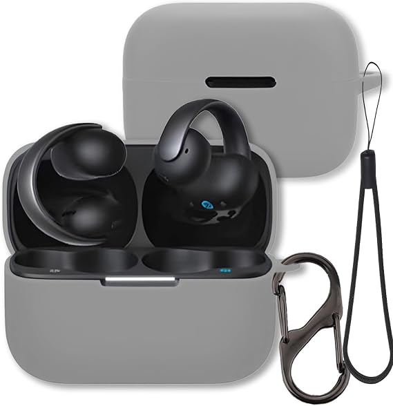 Case for Anker Soundcore AeroClip Open-Ear Earbuds (Gray)