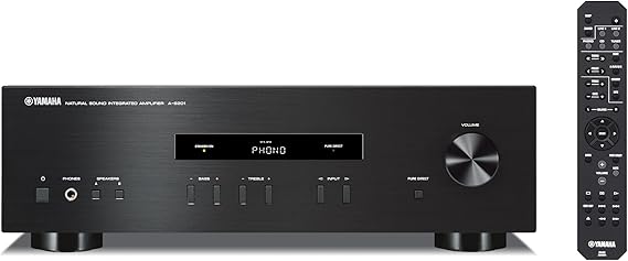 Yamaha A-S201 HiFi Stereo Ön Amplifikatör, Phono Girişli, Siyah