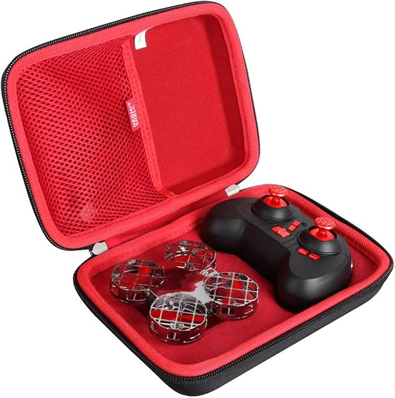 Hermitshell Hard Travel Case for SNAPTAIN H823H Plus Mini Drone (Black+Red)