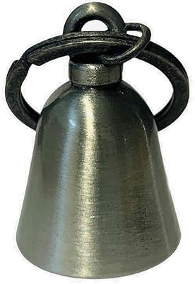Custom Text Motorcycle Evil Spirits Biker Guard Silver Bell. Our Custom Bells are Universal fit. Custom Made in The USA Silver Bell