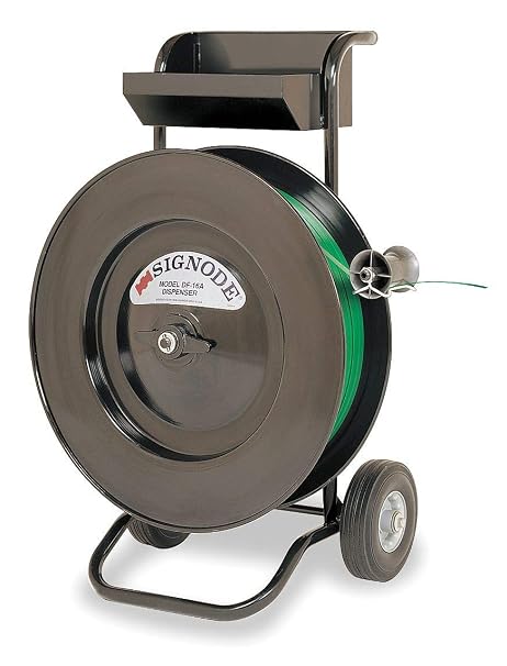 Signode 422300 Model DF-16A Plastic Strapping Dispenser, 3/8"-3/4" Strap Size, 16" Core Size I.D.