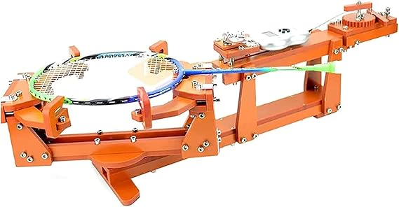 Badminton Racket String Machine - 6-Point Fixed 60lb Badminton String Machine, Digital Display - Stringing Tools, Squash, Tennis