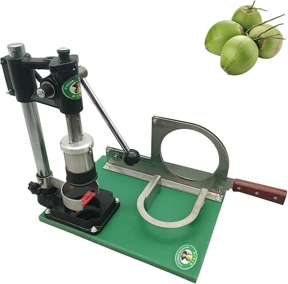 Manual Coconut Opener Machine, Commercial Desktop Stainless Steel Coconut Peeler Tool Scraper for for Kitchen Bar Home Use
