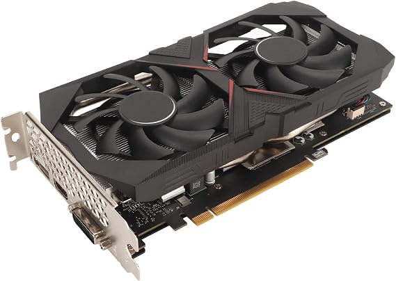 Septpenta RTX 2060S 8G GDDR6 256Bit Graphics Card, PCI Express 3.0 X 16 Interface HD Multimedia Interface Game Graphics Card with 2 Cooling Fans