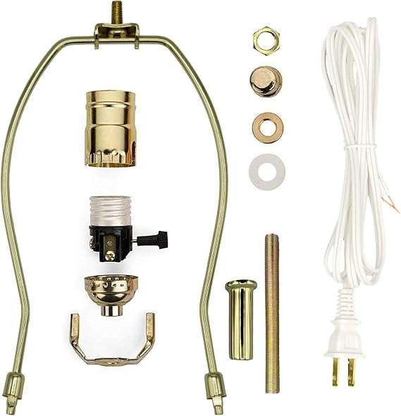Creative Hobbies Make-A-Lamp Kit #ML3-12S Complete Lamp Parts Kit with Instructions