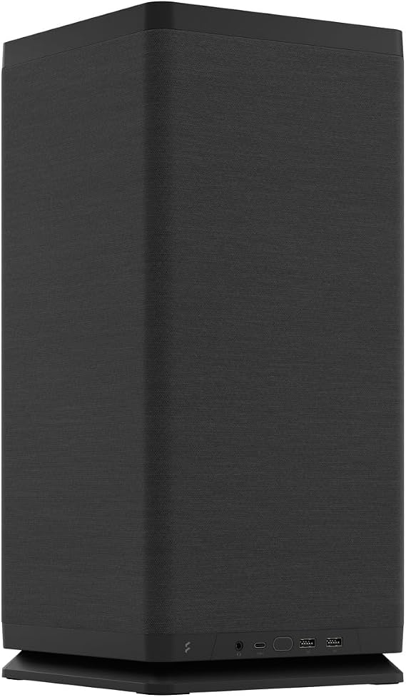 Fractal Design Mood Black with Fabric Exterior, Ultra-Compact Size, Mini-ITX PC Case, Black FD-C-MOD1N-02 CS8228