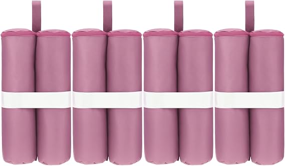 White Sand Bag for Canopy Weights, Heavy Duty Sandbags for 10 x10 12x12 Pop Up Beach Tent Leg, Patio Furniture, Photography Backdrop Stand, Vendor Pergola