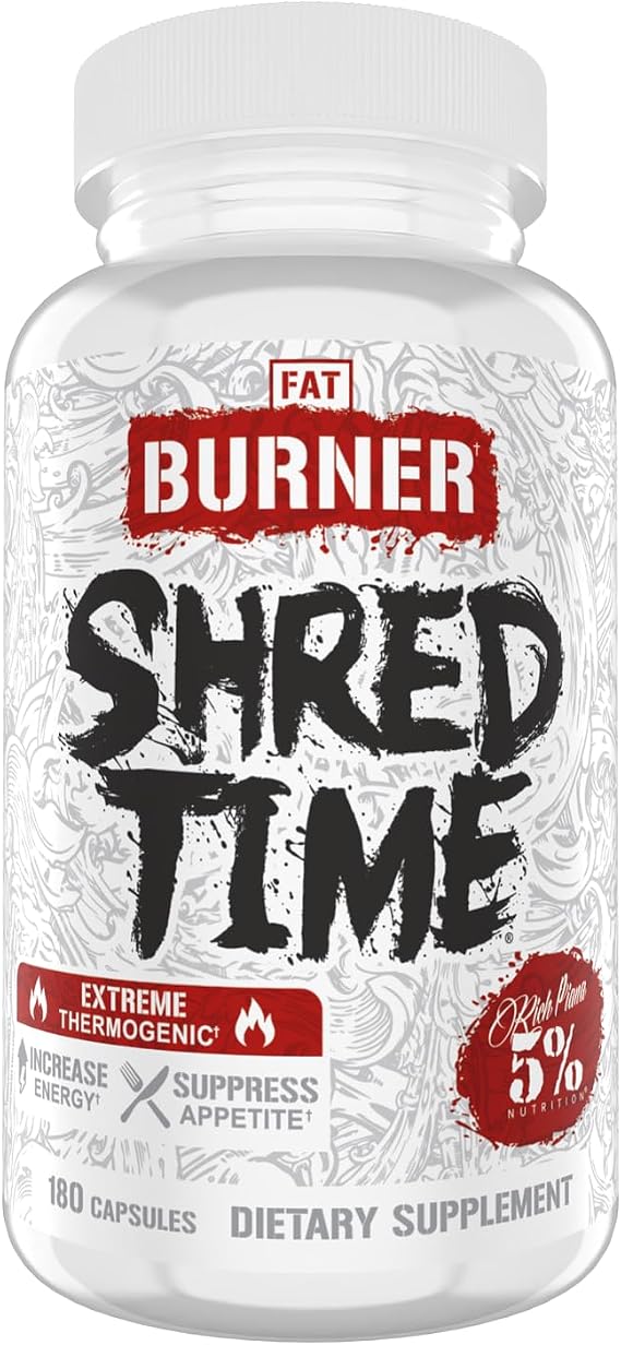 5% Nutrition Shred Time Fat Burner & Appetite Suppressant for Weight Loss