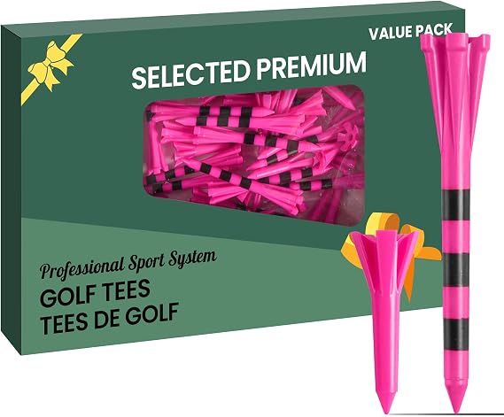 Amy Sport Unbreakable Plastic Golf Tees Long and Short Set