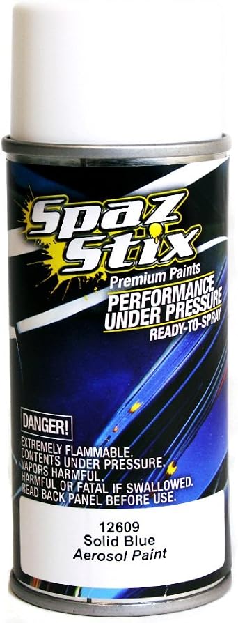 Spaz Stix Solid Aerosol Paint, Blue, 3.5-Ounce