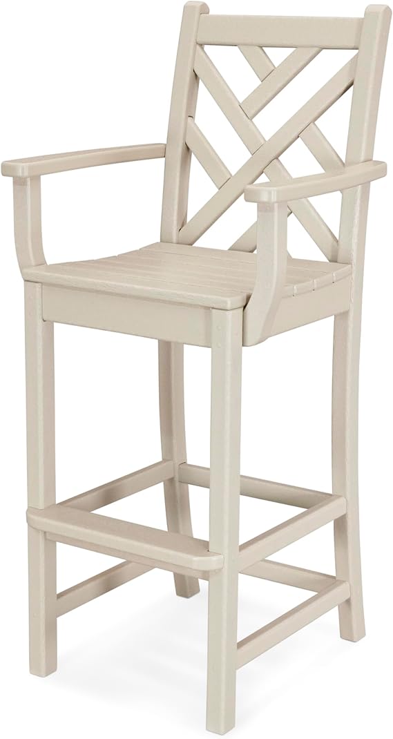 POLYWOOD Chippendale Bar Chair, Sand