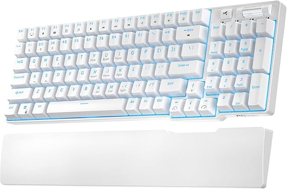 RK ROYAL KLUDGE RK96 Wireless Mechanical Keyboard with Magnetic Wrist Rest