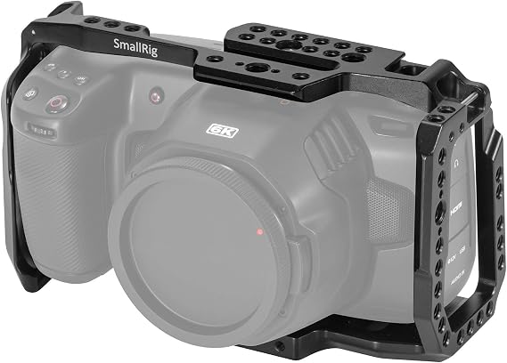 SMALLRIG Cage Compatible with BMPCC 4K, 6K, With NATO Rails - 2203B
