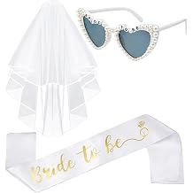 Bride to Be Sash, Hen Party Accessories, Classy Hen Party Accessories, Bachelorette Party Accessories, Bride Veil Hen Party, 3-Piece Bridal Set with Veil and Pearl Design