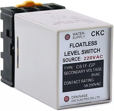 C61F-GP AC 220V 5060 Hz 8 Pin Liquid Floatless Level Switch Controller with Socket