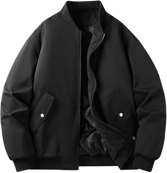 Couples Warm Autumn Winter Jacket, Casual Stand Collar Quilted Padded Coat