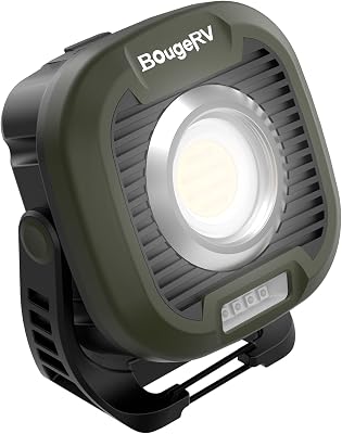 BougeRV Work Light, 1500LM Rechargeable Work Light, 13500mAh Battery LED Camping Light, Portable Magnetic Lantern for Car Repair, Camping, Emergency, Outdoor Model: AL05 PRO