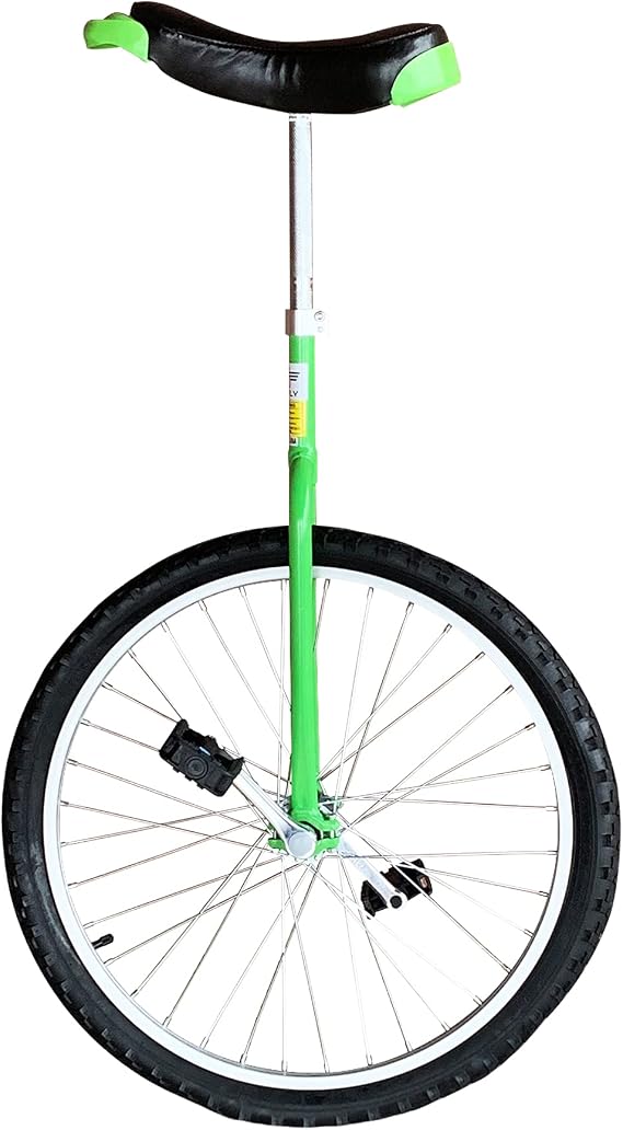 Unifly 24" Beginner Training Unicycle - [A] Frame, Tubular Oval Steel, Complete Set, Aluminum Wheels