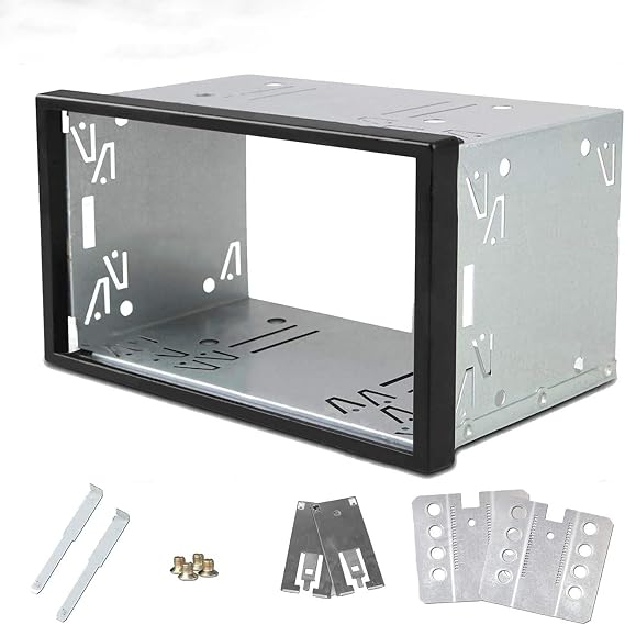 Universal Double 2 Din Car Player Stereo Radio Replacement Fitting Cage Kit Installation