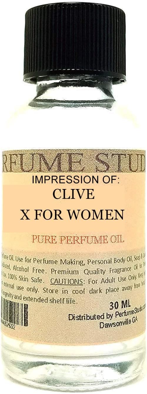 Perfume Studio 100% Pure Fragrance Oil Impression Compatible with: (Clive X Women, 1oz)
