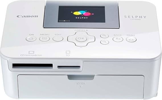 Canon SELPHY CP1000 Compact Portable Photo Printer – Fast Lab-Quality Printing, Long-Lasting Prints, USB & SD Card Connectivity – (Not WiFi Compatably)