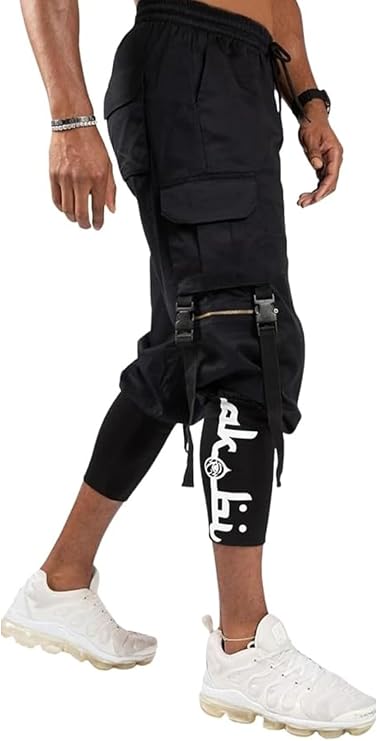 Cargo Pants for Men - Flap Pocket & Elastic Waist Pant - Cargo Hiking Pant