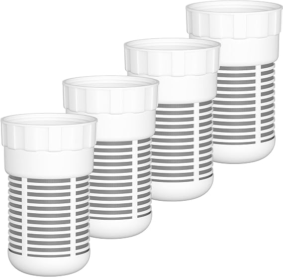 Water Pitcher Replacement Filter Pack Compatible with Alexapure Pitcher Groundbreaking Water Filtration System, 4 Packs