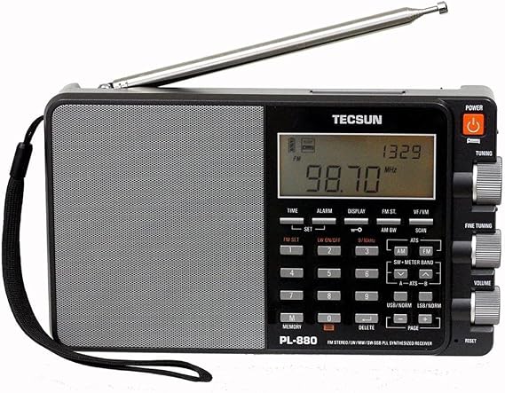 TECSUN PL-880 FM/LW/MW/SW SSB PLL Short Wave Radio 3050 Stations Memory