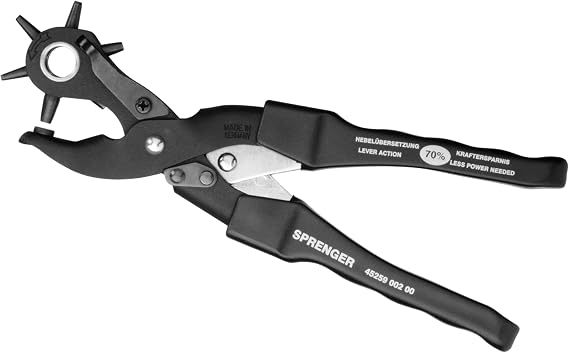 Leather Hole Punch - Made in Germany - Handheld Professional Tool for Leather Products Herm Sprenger